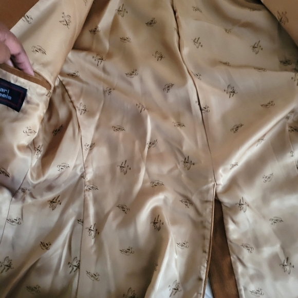 Carl Michaels Mens Tan Corduroy Fitted Blazer size R40 - Picture 10 of 16